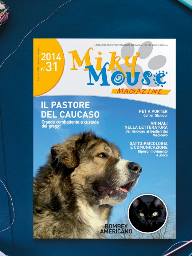 Una copia del magazine graficamente impaginato da FalarDesign per il cliente MikyMouse